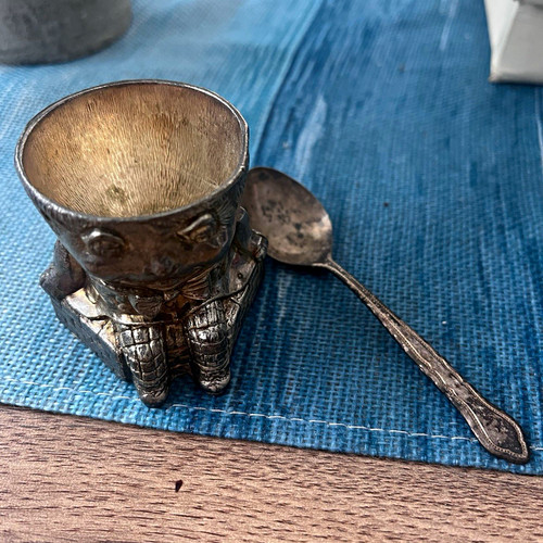 Vintage silver metal novelty - vintage,