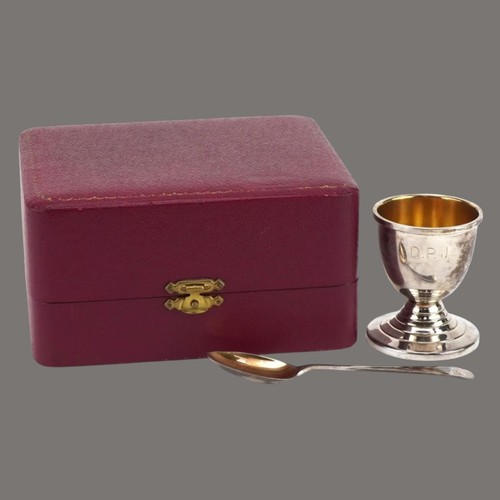 Silver christening set egg - silver,,