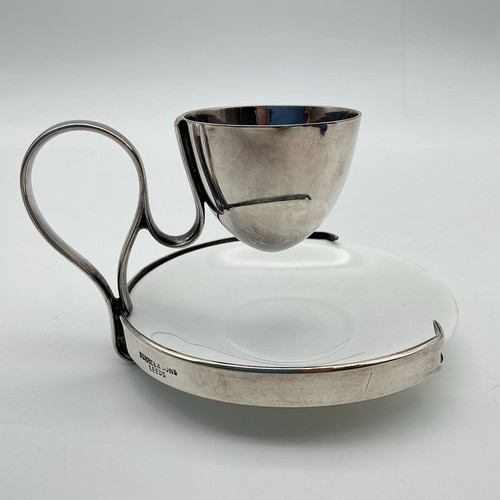 Antique silver plated egg - plated, cup