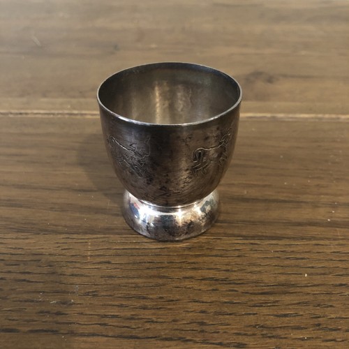 Vintage silver plated egg - , cup