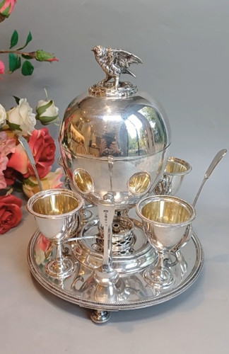 Antique silver plated - antique, egg