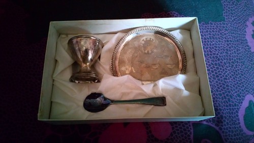 Vintage childs silver plated - childs,