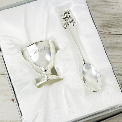 Personalised silver egg - personalised, cup