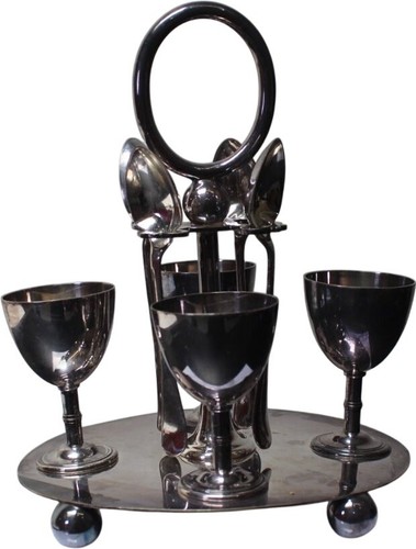 Silver plated egg cup - silver,