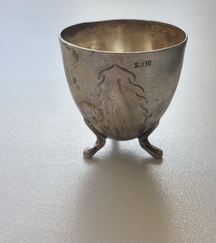 Antique cyprus silver 830 - 830, egg