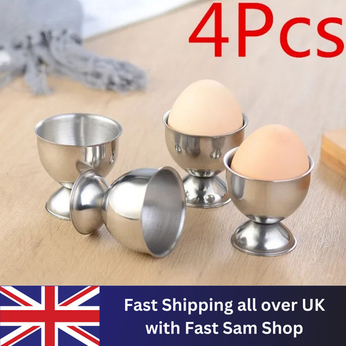 Stainless steel egg cups - stainless,