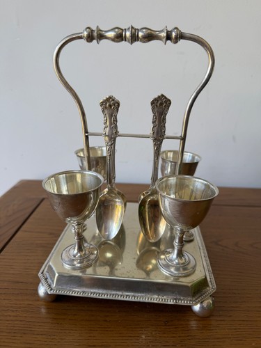 Antique silver plated - plated, egg
