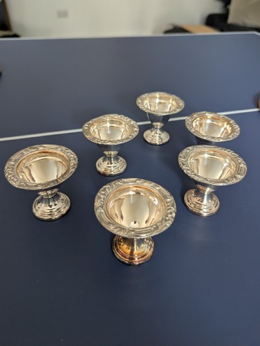 Vintage silver plated egg cups