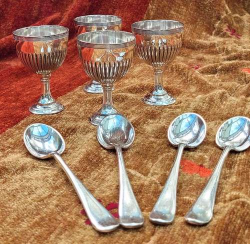 Vintage silver plated egg cup - vintage,