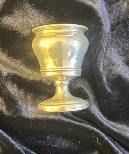 Vintage silver plate egg cup - vintage,