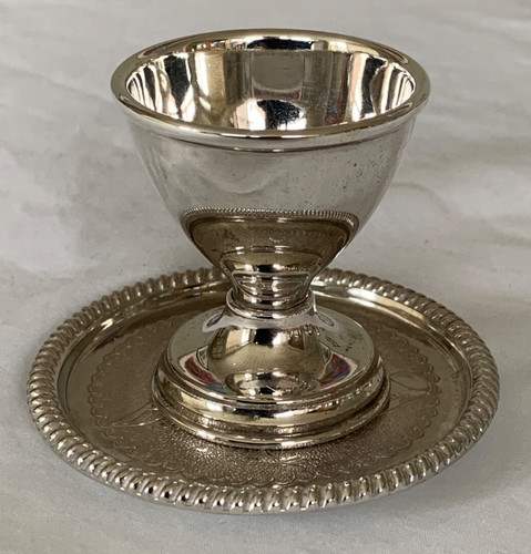 Silver plated egg - plated, cup
