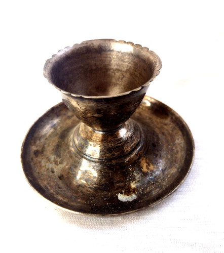 Silver plated egg cup - plated, 5.5cm